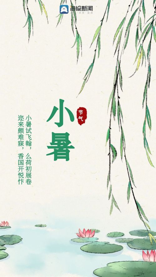 海报图品 一起品读4首小暑古诗词